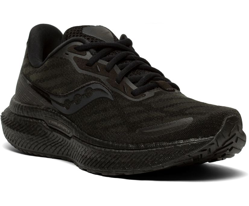 Women's Saucony Triumph 19 Running Shoes Black | Singapore 212RVDW